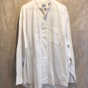Gap  Chinese collar cotton/ linen long sleeve